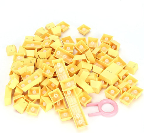 PBT Keycaps, 108 Keys P9 Mechanical Keyboard Key Backlit Key Character Translucent Key DIY Keycaps,for 61/64/87/104/108 Key Mechanical Keyboards(Y...