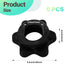 6 Pcs 25mm Spinlock Collars, Dumbbell Hex Nut Anti-Slip Dumbbell Rod Nut 1 Inch Standard Barbell Screw Collar Dumbbell Screw Collar for Dumbell We...