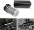 Universal 50MM 100 Micron Inline Fuel Filter with 6AN 8AN 10AN Adapter For Filtering Gasoline, Diesel, E85-Black...