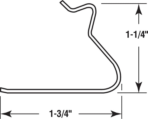 Prime-Line MP5528 Window Screen Tension Springs with Steel Wire, 1-3/4 In. x 1-1/4 In. (25 Pack)...