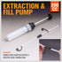 HORUSDY 200cc Fluid Extractor, Oil Extractor/Oil Syringe, Fluid Syringe Pump Manual Suction Vacuum Fuel Car Transfer...