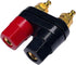 CESS Dual Binding Post, 4mm Banana Socket, 2 Way Gold-Plated Speaker Binding Posts, Power Amplifier Connector, 4 Pack...