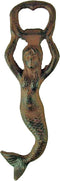 Antique Reproduction Iron Mermaid Bottle Opener Rust...