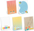 Summer Vibes Sticky Note Set / 4" x 6" Repositionable Sticky Note Pads/Five Modern Beach Theme Designs/Made in The USA...