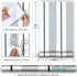 Y13403 Stripe Peel and Stick Wallpaper Silver/White/Black 17.7" x 9.8ft Removable Self-Adhesive Striped Contact Paper Vinyl Film for furniture ren...