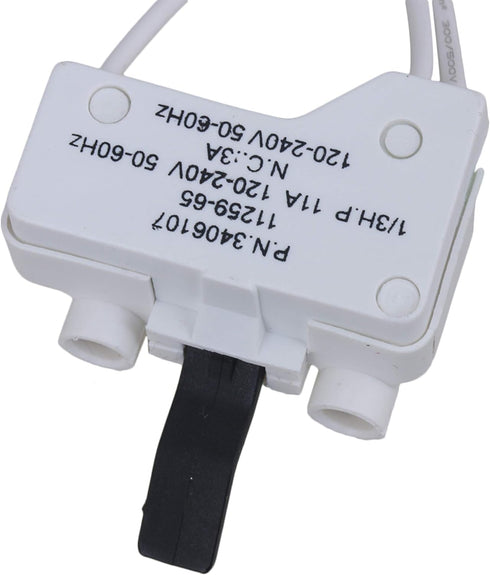RDEXP Plastic WP3406107 Dryer Door Switch for 3406109 AP312865 AP6008561 PS346704 PS11741701 Replacement for Whirlpool Dryer Replacement Part