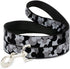 Buckle-Down Dog Leash Mickey Mouse Head Stacked Black Grays Available In Different Lengths And Widths For Small Medium Large Dogs and Cats, 4 Feet...
