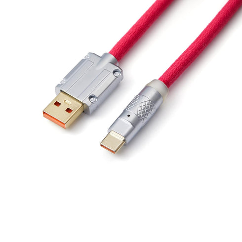 USB C Keyboard Cable, 4.92Ft Boho Style Keyboard Cable for Mechanical Keyboard ?Red...
