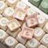 PBT Double-Shot 130pcs Keycap Set for Mechanical Keyboard, MOA Profile, Cozy Mood Theme,Compatible with MX-Clone Switches (Peach Pink)...