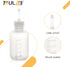 ULAB 12pcs Vol.125ml/4.2oz Drop Dispensing Bottles, LDPE material, PP Cap and Screw Cap, Laboratory drip Bottle, Watercolor Pigment Bottle, Ink Di...