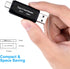 SD Card Reader, AIYEEN 4-in-1 USB C SD Card Reader Dual Slot OTG Memory Card Adapter for TF/Micro SD/SD/SDXC/Micro SDXC/Micro SDHC Memory Cards (B...