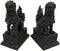 YTC Summit International, Inc. Pair of Chinese Lions Stone Guardian Statue on Engraved Base Figurines Set of 2...