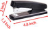 Desktop Staples, 4.8 Inch Labor Saving Black Stapler for 20 Sheets Capacity with 500 Pcs No.12 Staples (Black)...