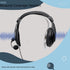 Retevis Overhead Noise Reduction Walkie Talkie Headset 2 Pin, Boom Mic, Compatible with Retevis RT22 RT21 H-777 RT68 RT19 Baofeng UV-5R BF-F8HP BF...