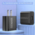 5V 3A 2A USB Fast Charging Charger Block, 18W Wall Power Supply Adapter Charger Compatible with Samsung Galaxy S7/S6/S5 Edge, Google Nexus, LG, HT...