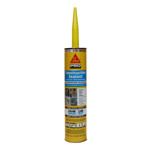 SIKA CORP 515311 Adhesive-Caulk, 10.1 fl oz, Tan...