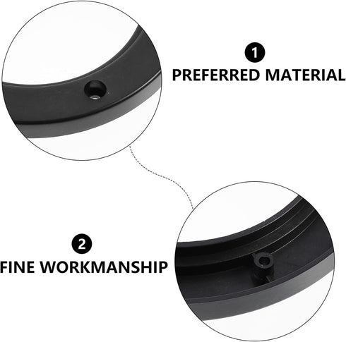 Wakauto 4 Pairs 6.5 inch Car Speaker Spacer Adapter Stackable Sturdy Plastic Speaker Mount Bracket Ring for Car...