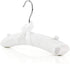 HANGERWORLD Pack of 3 Small Kids Satin Padded Hangers - 11.8inch Soft White Infant, Toddler and Baby Hangers for Nursery Closet...