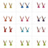 100 Pcs Brass Paper Fasteners, 8x17mm Plated Mini Brads for Scrapbooking Crafts DIY Projects (Multicolor)...