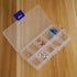 Plastic Jewelry Organizer Box Clear Storage Bead Case for Little Crafts/Arts 2 Pack Container with 10 Grids, Small...