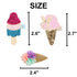 8 Pcs Baby Girls Hair Clips Ice Cream Shape Clips Glitter Sparkly Hair Bows Boutique Hair Barrettes hairpins hair accessories for Little Girls Tee...