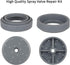 3 Pack Commercial Spray Valve Repair Kit for Most Commercial Sink Pre-Rinse Sprayer Spray Face Bumper and Screw Repair Part 1.42 GPM, Grey...