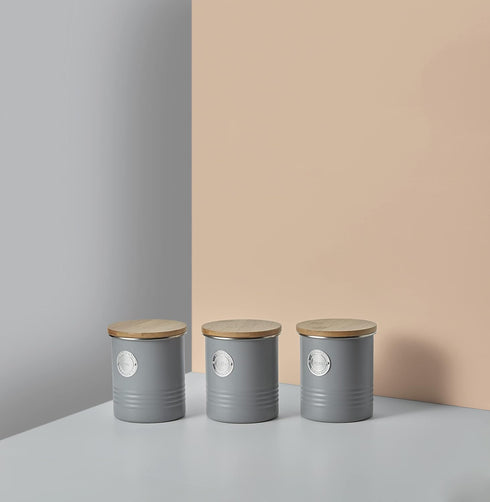 Typhoon Living Collection | 1-Quart Coffee Canister - Grey...