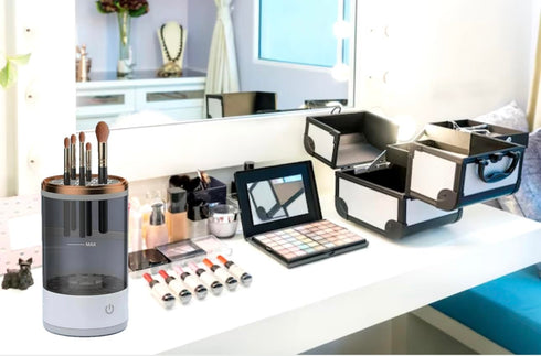 2024, Electric Makeup Brush Cleaner, Make Up Brush Cleaner, Electric Brush Cleaner, Automatic Makeup Brush Cleaner, Makeup Brushes Cleaner, Brushl...