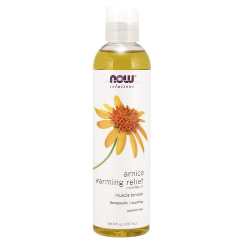 NOW Solutions, Arnica Relief Massage Oil, Therapeutic and Soothing on Sore, Achy Muscles, 8-Ounce...