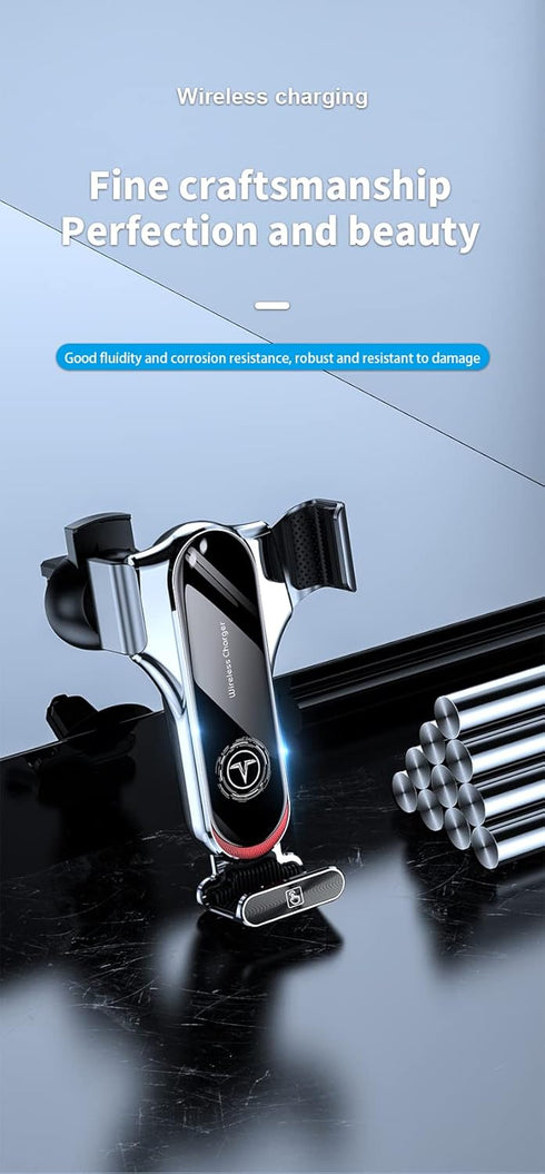 Wireless Car Charger, SUPERLIT 15W Qi Fast Charging Auto Clamping Car Charger Phone Mount Sturdy Air Vent Phone Holder for iPhone 11 Pro Max Xs, S...