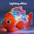 Nenekal Transparent Electric Gear Gold Fish Toddler Toys with Music & Lights. Bump and Go Technology. Perfect for Babies Tummy Time, Educational S...