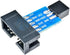 2pcs 10 Pin Convert to Standard 6 Pin Adapter Board F ATMEL AVRISP USBASP STK500 CF...