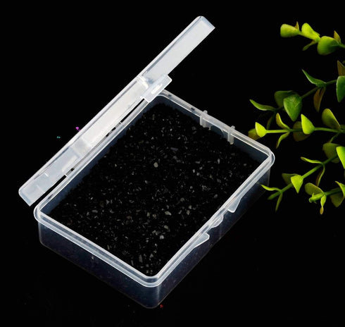 Crushed Glass Irregular Metallic Chips Sprinkles Chunky Glitter Black 100g 2-4mm for Nail Arts Craft DIY Vase Filler Epoxy Resin Mold Scrapbooking...