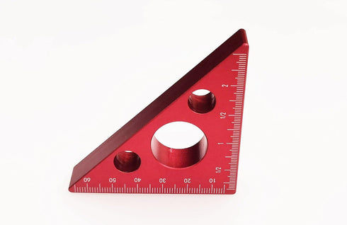 Aluminium Alloy Woodworking Triangle Ruler Inch Metric Measuring Tools 45 Degree Carpentry Squares Precision Woodworking Tools (Small)...