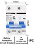 DIHOOL 100 Amp Circuit Breaker DIN Rail Mount 2 Pole AC 110V Low Voltage disconnect switch...