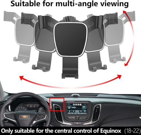 Car Phone Holder for Chevrolet Chevy Equinox 2018 2019 2020 2021 2022 2023 2024 SUV Auto Accessories Navigation Bracket Interior Decoration Mobile...