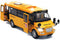 9" Pull Back School Bus,Light Up & Sounds Die-cast Metal Toy Vehicles with Bright Yellow and Openable Doors...