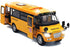 9" Pull Back School Bus,Light Up & Sounds Die-cast Metal Toy Vehicles with Bright Yellow and Openable Doors...