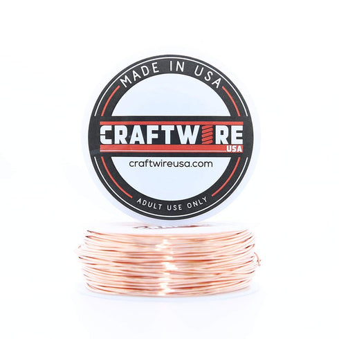 Solid Bare Copper Wire Round, Bright, Dead Soft, 108 Feet, 5OZ 20 Gauge (Choose 10 to 30 ga.)...