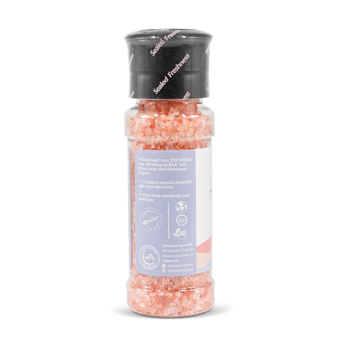 Himalayan Secrets Natural Pink Cooking Salt in Refillable Grinder - 8 oz Healthy Unrefined Coarse Salt Packed with Minerals - Kosher Certified...