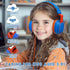 Headphone Kids Volume Limited 85/96dB Wired Over-Ear/On-Earr Foldable Headset with Inline Cable Aux 3.5mm Cord Mic for Boy Girl Child School PC No...