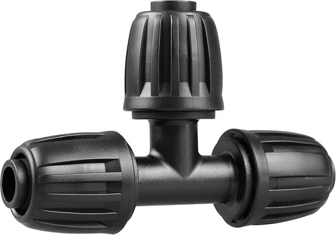 Drip Irrigation Fittings for 1/2 Inch Drip Tubing (1/2" ID x 0.65" OD)?1/2'' Drip Line Tees Anti-drop Locked Nut Barbed Tee Connectors Garden Irri...