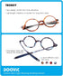 DOOViC Round Reading Glasses Blue Light Blocking Flexible Lightweight Readers Fashion Design Different Tortoise Glasses for Women Men & Men +2.75 ...