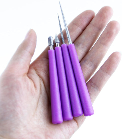 4PCS Bead Reamer, Diamond Tipped Bead Reamer Tool for Jewelry Making, Jewelry Making Tools...