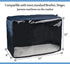 Sewing Machine Dust Cover Compatible with Most Standard Home Singer & Brother Machines, Visible PVC Window (Red)...