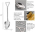 25 Pack Shovel Shape Demitasse Espresso Spoons, Stainless Steel Coffee Ice Cream Dessert Spoons for Home and Party...