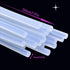 Lulonpon 100 Pieces Transparent Hot Melt Glue Sticks, 0.28 x 7.87in, EVA Resin, Non-Toxic, Compatible with Mini Glue Guns, Ideal for Art Craft, DI...