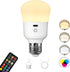 Rechargeable Light Bulb, with Remote Control, 50W Equivalent, Battery Operated LED Bulbs, Backup Puck Emergency Light for Home or Outdoor, 3 Color...