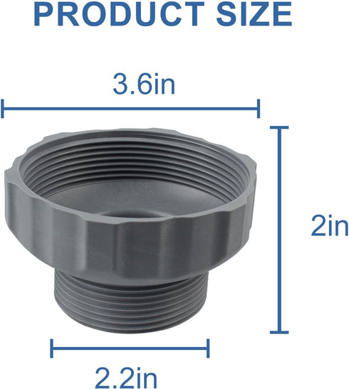 Pool Vacuum Hose Adapter (2 Pcs) Fits for INTEX Part 11239 Pool Skimmer Hose Adapter for Wall Fittings Replacement Connector...