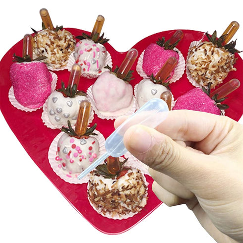 4ml Dessert Pipettes 80PCS Plastic Squeeze Transfer Pipettes Dropper Liquid Injector for Cupcake Strawberries...
